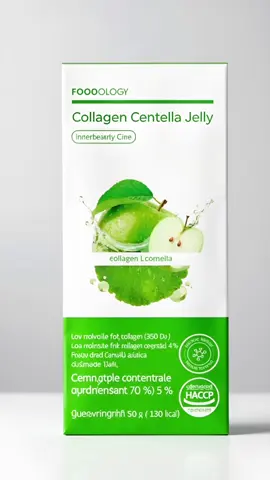 Green apple candy taste—beauty without the bitter pill 🍏#CollagenCentellaJelly #GlowySkinJelly #CentellaCollagen #JuicyGreenApple #Foodology      