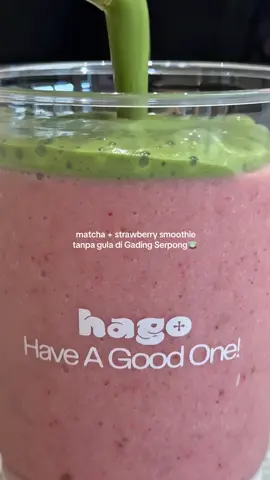 no sugar no stevia FULL manis dari buah🍵🩷 best combo ever sih matcha + strawberries!🍓 #kulinertiktok #gadingserpong #bsd #matcha #dessert 