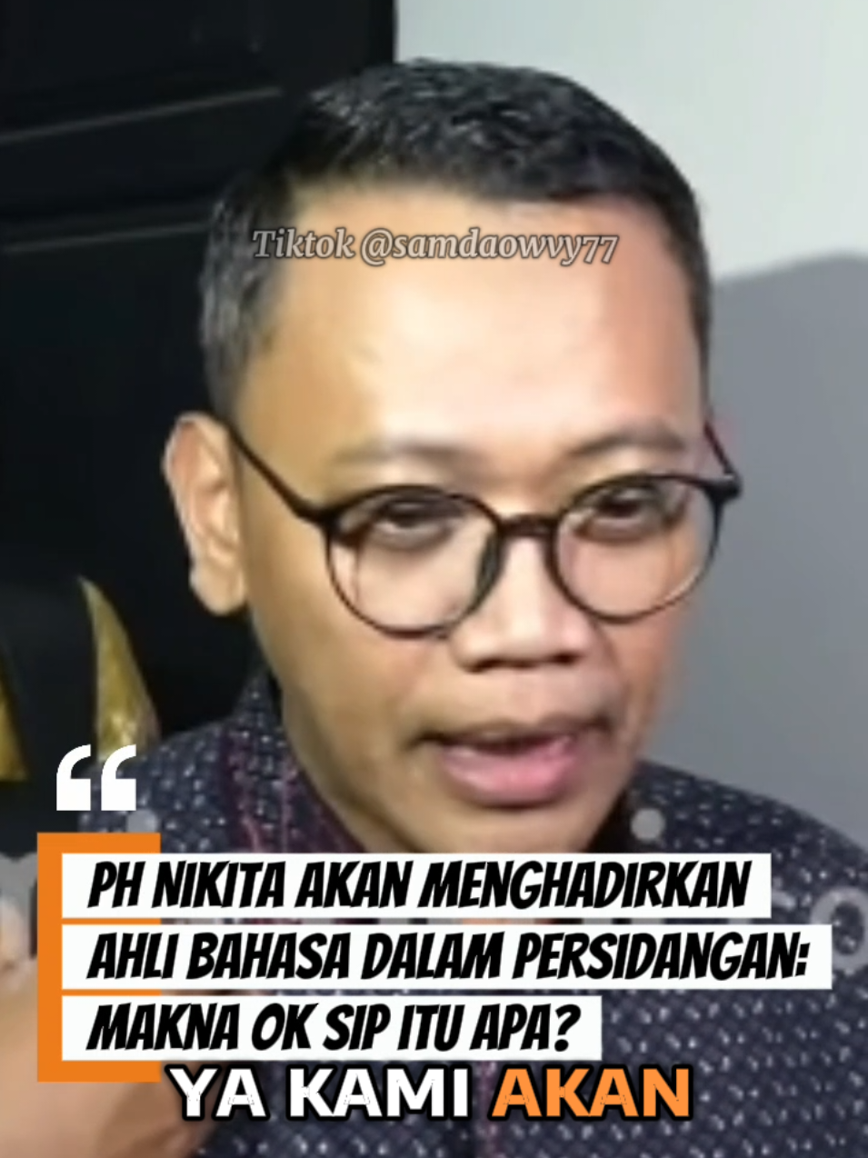 SUMBER MASALAH adalah adanya produk Glafidsya milik dr. Reza Gladys yang bermasalah, baru kemudian berlanjut ke percakapan, perkenalan, yang berakhir dengan adanya negosiasi atau tawar menawar antara Mail dan dr Reza dari Rp. 5 milyar ke Rp 4 milyar, ungkap Dr. Usman Lawara, salah satu Kuasa Hukum Nikita Mirzani. Kuasa Hukum Nikita Mirzani ini juga mengungkapkan bahwa nantinya mereka akan menghadirkan ahli bahasa, untuk melihat apakah itu persetujuan secara paksa atau persetujuan memang sukarela.  Semoga ahli bahasanya ga punya kepahitan dan kebencian, sehingga bisa obyektif dan rasional dalam mengutarakan kesaksiannya sebagai seorang yang ahli di bidangnya.  Video: YT cumicumidotcom #bebaskannikitamirzani #justicefornikitamirzani #nikitamirzani #rezagladys #kriminalisasi 