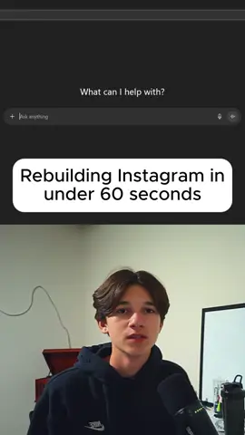rebuilding Instagram in just 69 seconds #ai #coding #vibecoding #nocode 