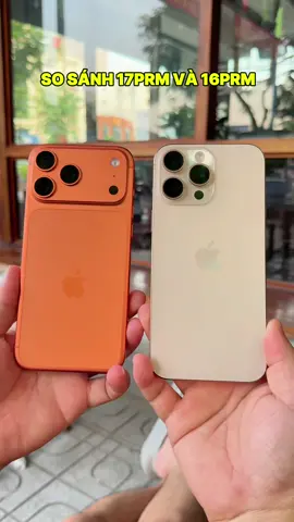 So sánh iPhone 17 Pro Max và iPhonr 16 Pro Max về ngoại hình...#minhducstore #KhongZinTangMay #17promax #haiphong 