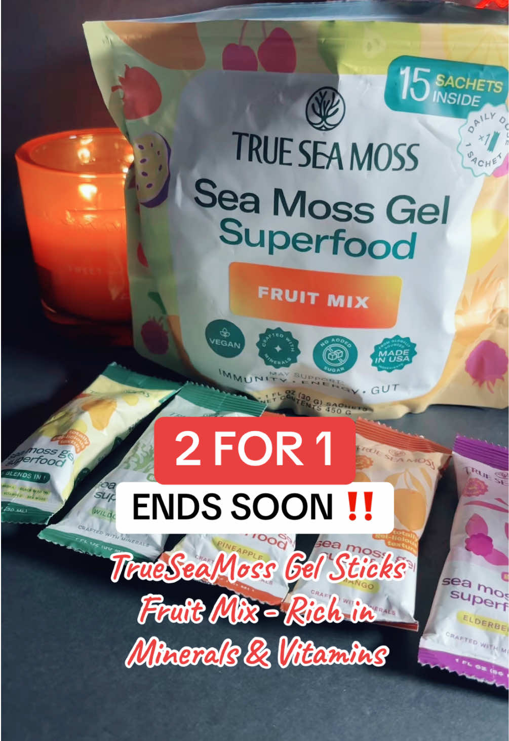 TrueSeaMoss Sea Moss Gel Sticks Fruit Mix - Rich in Minerals & Vitamins Trending products flash sale discount women 30+ women 40+ #tiktokshoprestock #seamoss #superbrandclub #viralontiktokshop #TikTokShopCreatorPicks @trueseamoss  Final price may vary depending on each customers available coupons. Promotion may have ended by the time you see this.