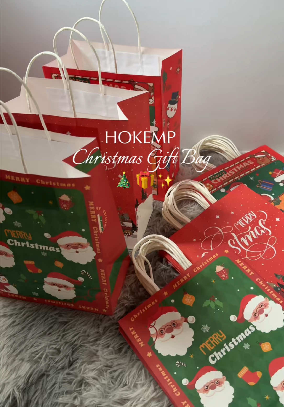 Christmas season is coming!! Prepare your gifts in advance & get this 10pcs Christmas gift bag  ✨🎄🎁  #giftbag #christmasgiftbag #christmasbag #christmaskraftpaper 