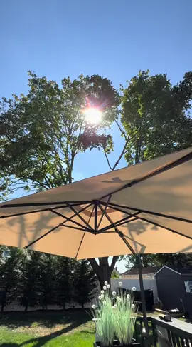 Get the perfect amount of coverage for your outdoor living space with this umbrella.  It’s the shade that your backyard needs!  Comment UMBRELLA for the afiliate link to this product.  #amazonafiliate #afiliatelink #outdoorumbrella #outdoorliving