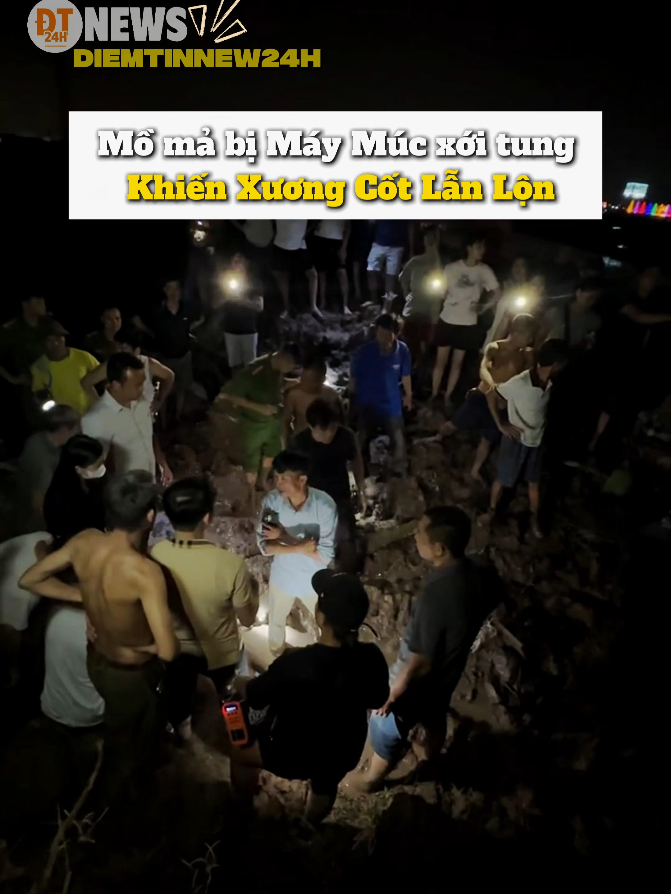 Mồ mả bị Máy Múc xới tung ở Hưng Yên #diemtinnew24h #phapluat #tiktoknews #xahoi #cuocsong