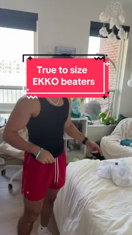 Ekko beater true to size #EkkoBeater #MensTankTop #GymStyle #SummerFits #streetwearvibes 