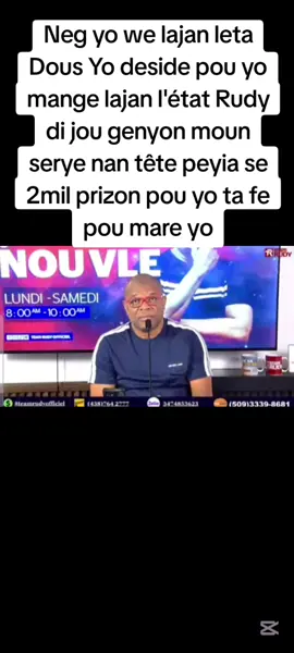 #senateur #prezidan #rudysanon 