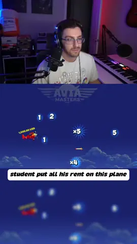 Student put all his rent on this plane!!🤯🤯#aviamasters #unemployed #streamer #aviation #plane 