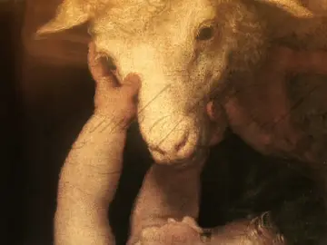 innocence, purity, love.. all destroyed from lust, hatred and pride.. yet can be restored through the salvation of Christ Behold, the Lamb of God, who takes away the sin of the world! John 1:29 #orthodox #jesus #fyp #lambofgod #catholic 