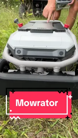 RC Lawn Mower You Can Actually Drive #Mowrator #rcmower #powertools #getitdone #lawntok 