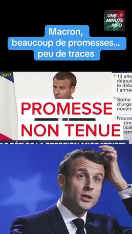 🚨🇫🇷 FLASH I Macron, beaucoup de promesses… peu de traces #macron #france #fyp #foryoupage 