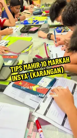 Tips Karangan Arab 10/10 	1.	Intro menarik – mula dengan mukadimah.  	2.	Isi 3 point – guna أولاً، ثانياً، ثالثاً. 	3.	Bahasa indah – selit peribahasa/ungkapan/ayat Quran.  	4.	Kesimpulan padu – doa/harapan. 	5.	Kemas & jelas – ejaan, kosa kata, ayat lengkap. #sas #arab #bak #putrajaya 
