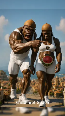 Muscled Italian Brainrot Pregnant By Another But They’re Giants #brrbrrpatapim #ballerinacappuccina #tralalerotralala #tungtungtungsahur #brainrot 