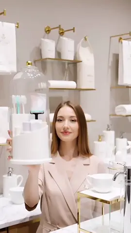 A must - have for bathrooms! Sliding lid keeps items dust - free, rotating design for easy access. #ToothbrushHolder#BathroomOrganizer #HomeStorage #CosmeticOrganizer #ToiletriesOrganizer