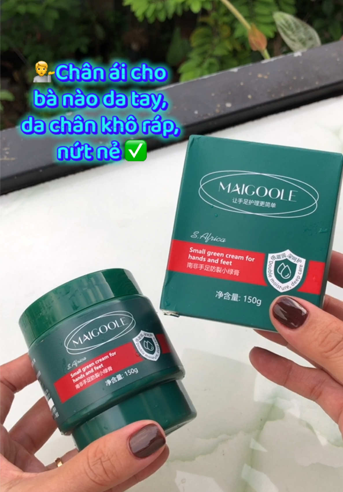 chân ái cho bà nào da tay, da chân khô ráp, nứt nẻ #kemduongda #kemduongnutnetaychan #maigoole 