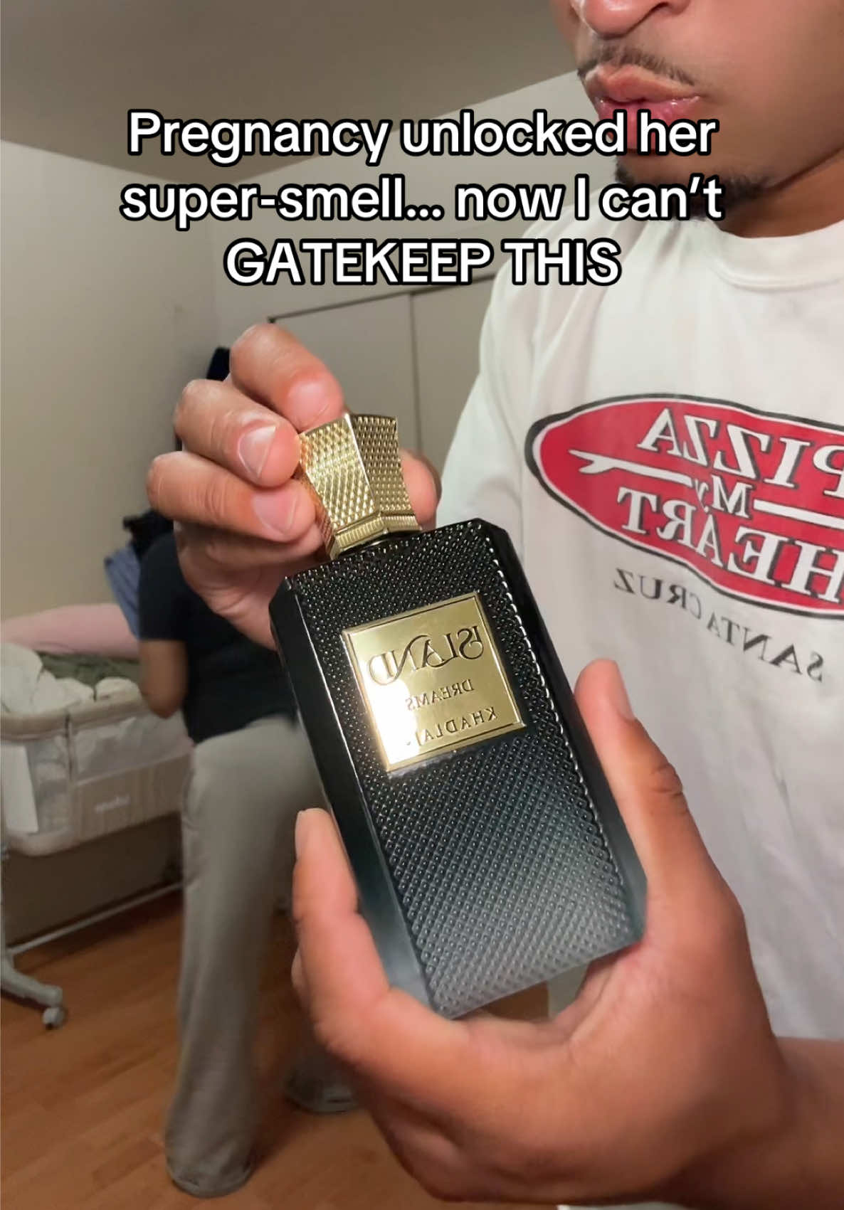 No cologne can hide now 😂👃 #fyp #colognetiktok #pregnantlife #couple 