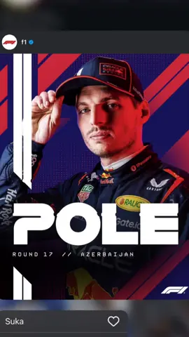 Pole position supermax. Langsung putarkan saja wilhelmusnya Chaos banget kualifikasi sampai 6x red flag 🚩 #f1 #maxverstappen #redbullracing #azerbaijangp 
