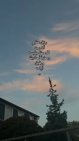 رزق عظيم أن يجد كل منا جليسه ومخبأ أحاديثه ورفيق أيامه..