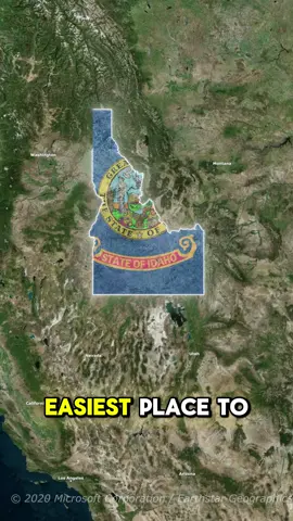 Do you know? #usa#americans#unitedstates#geography#doyouknow#learnontiktoktogether#viralvideo#fyp#states#idaho#easiest#places#getlaid 