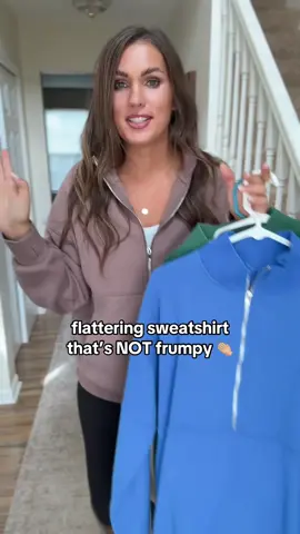 she’s back!!! 👏🏼 my most worn half zip sweatshirt is restocked & looks good on everyone! #sweatshirt #zipsweatshirt #halfzip #fallfashion #falloutfit 