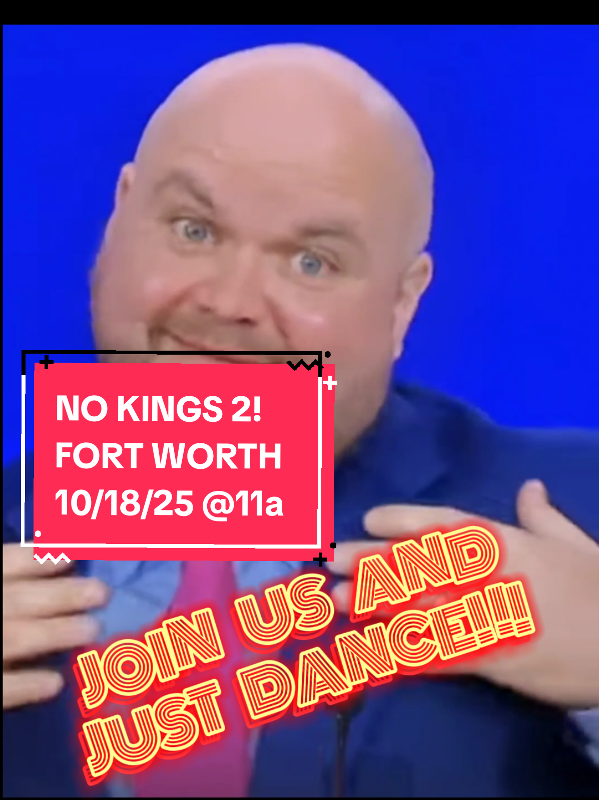 Fort Worth unites against extremism and violence.  NO KINGS 2! 10/18/25 @ 11a  Burk Burnett Park #nokings #fortworth #fdt #justdance 
