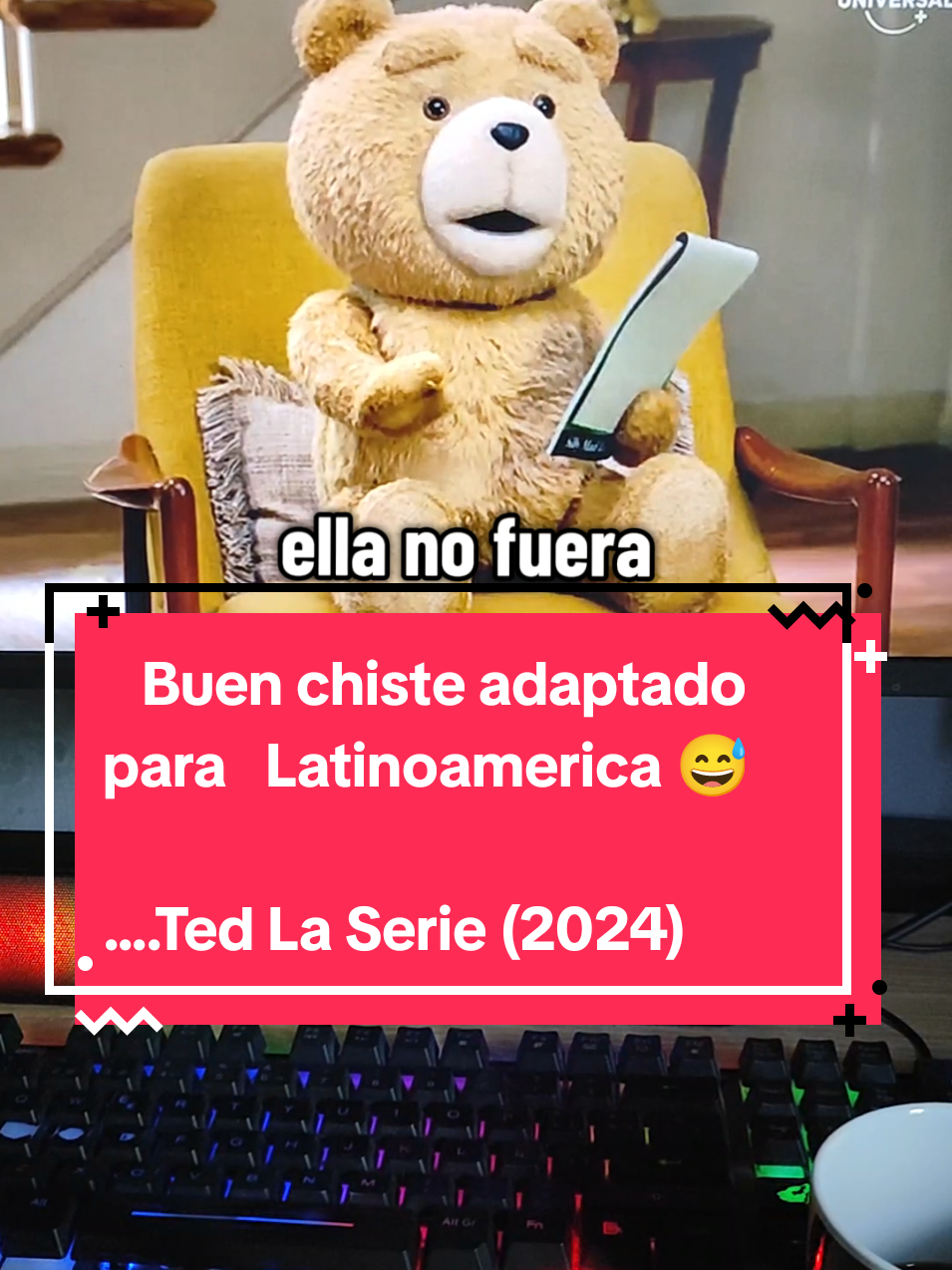 Mientras tanto en TED adaptan bien un chiste 😅 TED La Serie (2024) #ted #television #humor #luismiguel #laincondicional 