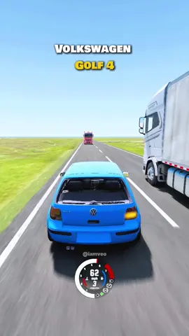 Which Car Overtake The Truck Safely? #beamngdrive #car #toyotahilux #peugeot207 #opelastrag  @VEO🏅 
