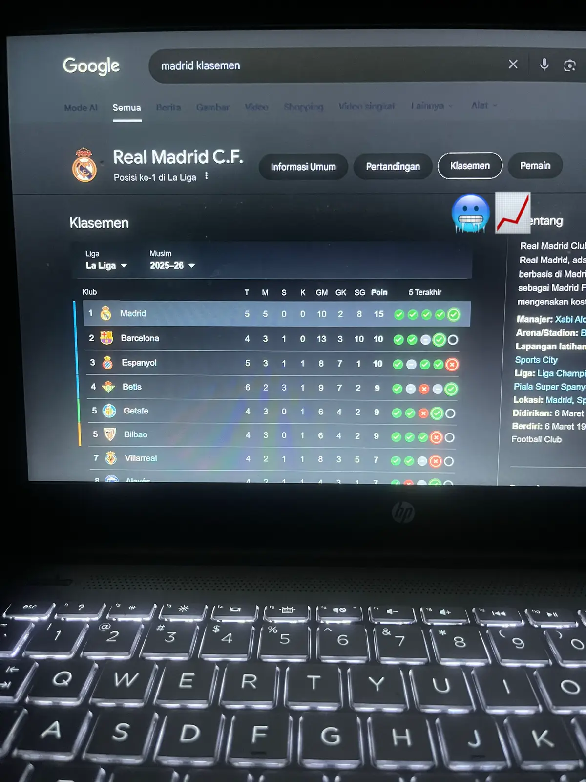 dingin banget yak 😜 #realmadrid #halamadrid #football #fyp 