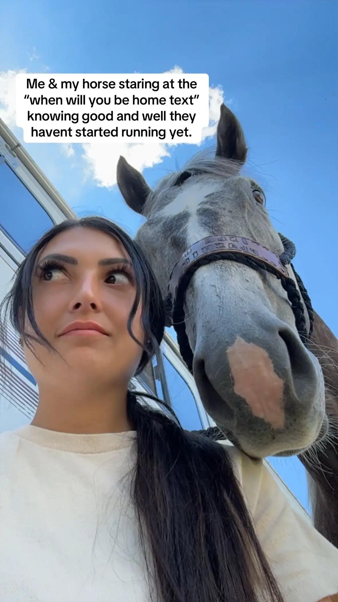Fr fr #barrelracerproblems #barrelhorse #barrelracer #fyp 