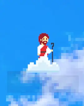 First Pixel Jesus edit ? (Mid quality sorry, I can’t ask my pc too much) #jesusedit #christiantiktok #fyp #edit 