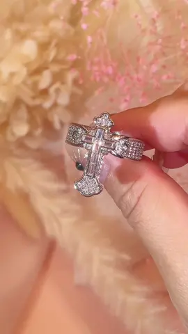 ✝️➕💍🟰🙏➕❤️➕🥰➕🍀#fyp #gift #jewelry #ring #cross 