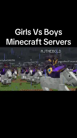 Girls vs Boys Minecraft Servers Be like #Minecraft #minecraftmemes #foryoupage #fyp #trending 