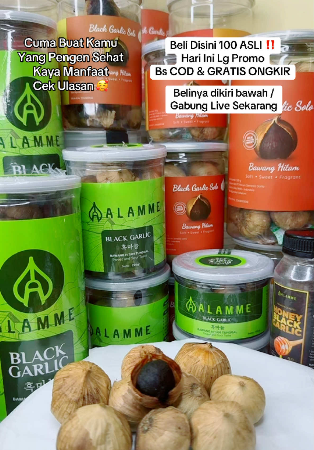 Manfaat Black Garlic Tunggal/Bawang Hitam/Kaya Manfaat ANTIOKSIDAN Sdh Direkomendasikan Jg Oleh Dokter Zaidul Akbar, aturan konsumsi 2x1 hari, pagi & sore sebelum makan perkonsumsi 2 butir #fyp #wibgajian #blackgarlic #bawanghitam #bawangtunggal