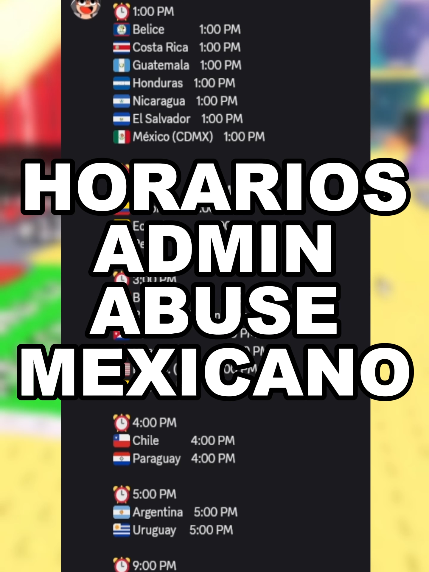 HORARIOS PARA EL ADMIN ABUSE MEXICANO #josuepegu #josuepegu23 #josuepegulive #josuepeguyt #roblox