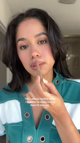 the makeup routine when I need to be ready in less than 10 minutes #quickmakeup #quickmakeuptutorial @rhode skin @MERIT Beauty @Patrick Ta Beauty 