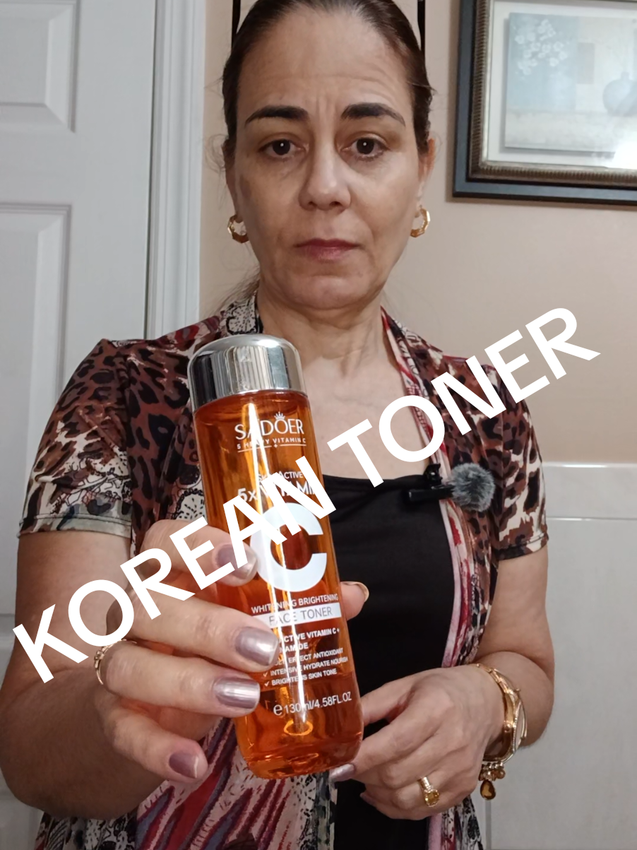 Korean toner. Vitamina C glicerina y niacinamida.  #koreantoner  #skincare  #pielsaludable 