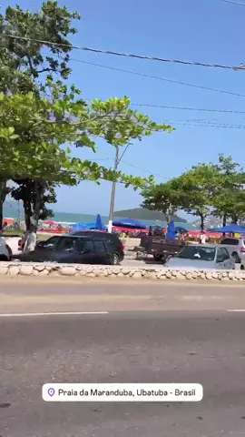 Dia lindo de sol e praia 🏖️ ☀️ Praia da Maranduba em Ubatuba!! #praia #sol #ubatuba 