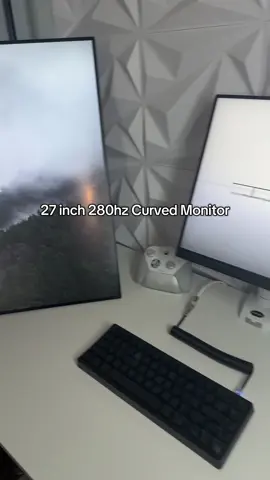 27 inch 280hz curved 1080p monitor #monitor #gamingmonitor #keyboard #techtok #GamingSetup  Z edge monitor test making another video soon 