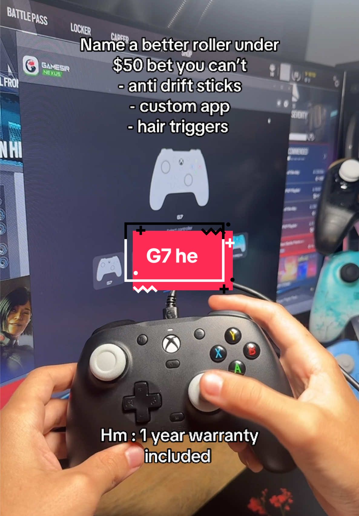 This roller is better than oem ones @GameSir Official US #gamesir #pro #gaming #halleffect #g7he 