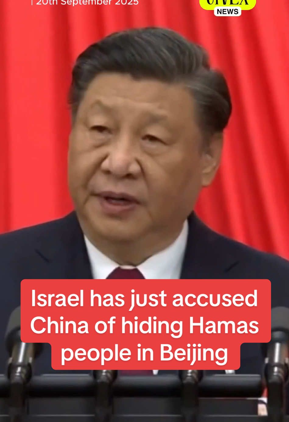 Israel has just accused China of hiding Hamas people in Beijing. #israel #china #beijing #news #whitenews 