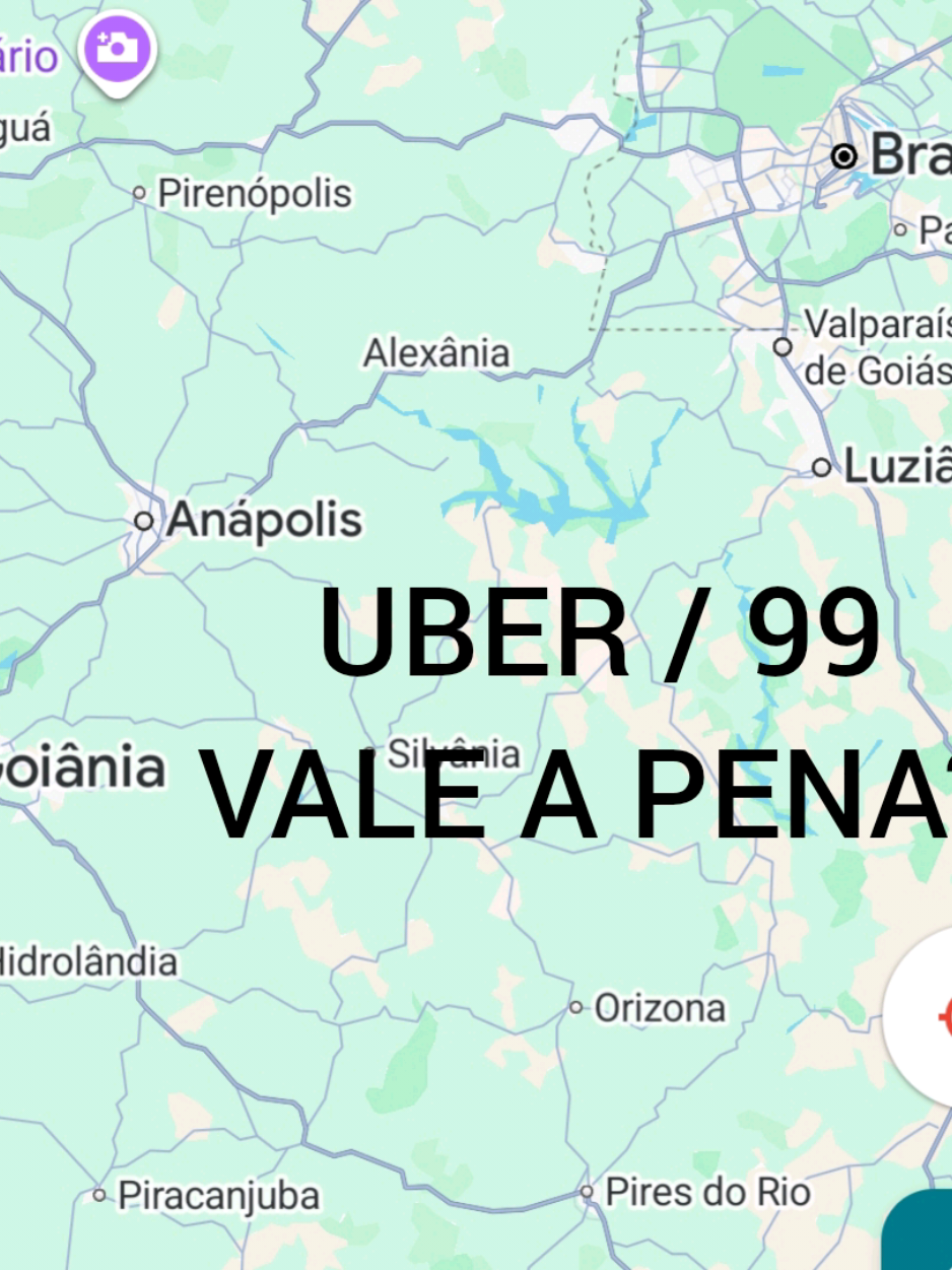 Praticamente 200km, você faria pelo aplicativo? #goiania #uber #99 #fyp #foryou 