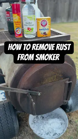 How to remove rust from your smoker. Removing rust with household items 