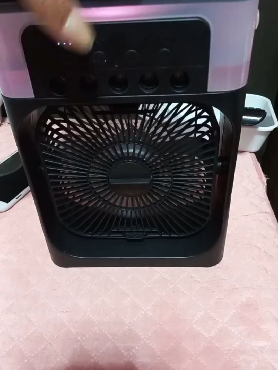 Mini Ar Condicionado Climatizador Luz Led USB #arcondicionado #Ventilador #TikTokShop #climatizador