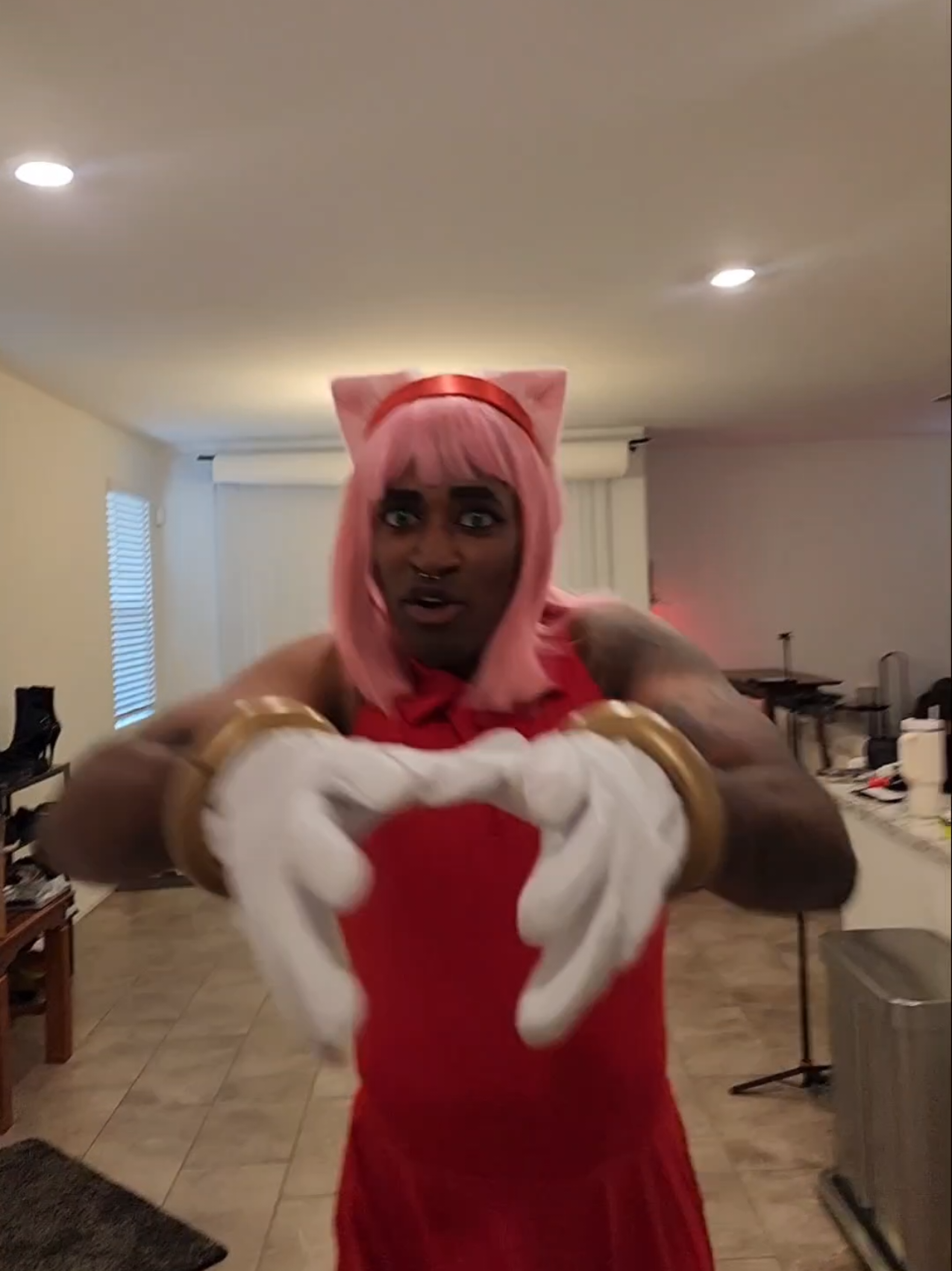When Amy's had ENOUGH 😤😤 Sonic: @Akemikun  Shadow: @stumpy  #soniccosplay #amyrosecosplay #shadowthehedgehogcosplay #sonicthehedgehog #whoachriswhoa 