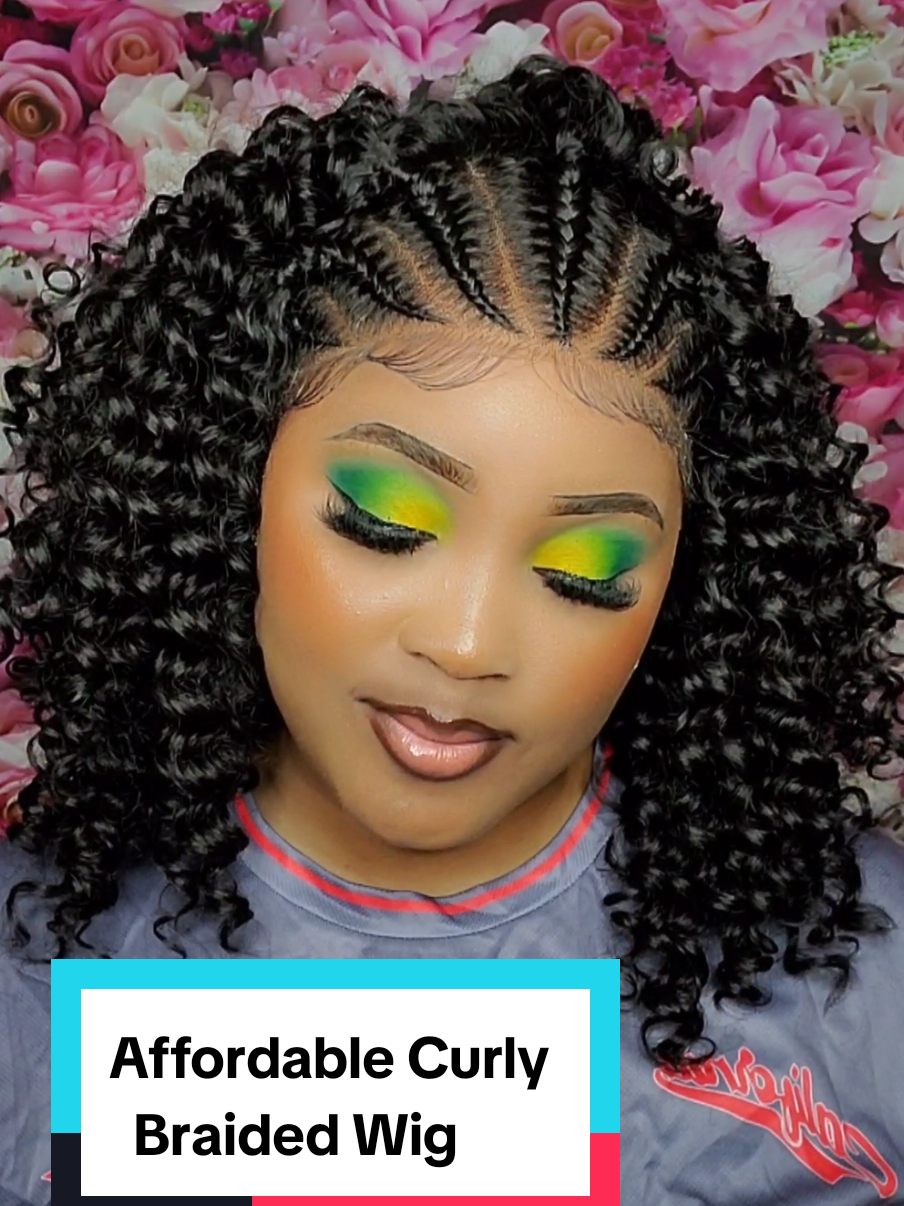 13x6 Lace Front Synthetic Curly Wig #braidedwig #wig #viralvideo #dealsforyoudays #tiktokshopcreatorpicks 