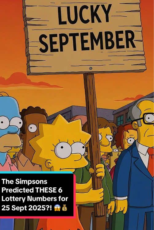 The Simpsons Predicted THESE 6 Lottery Numbers for 25 Sept 2025?! 😱💰 #SimpsonsPrediction #Lottery #Conspiracy #usa #simp