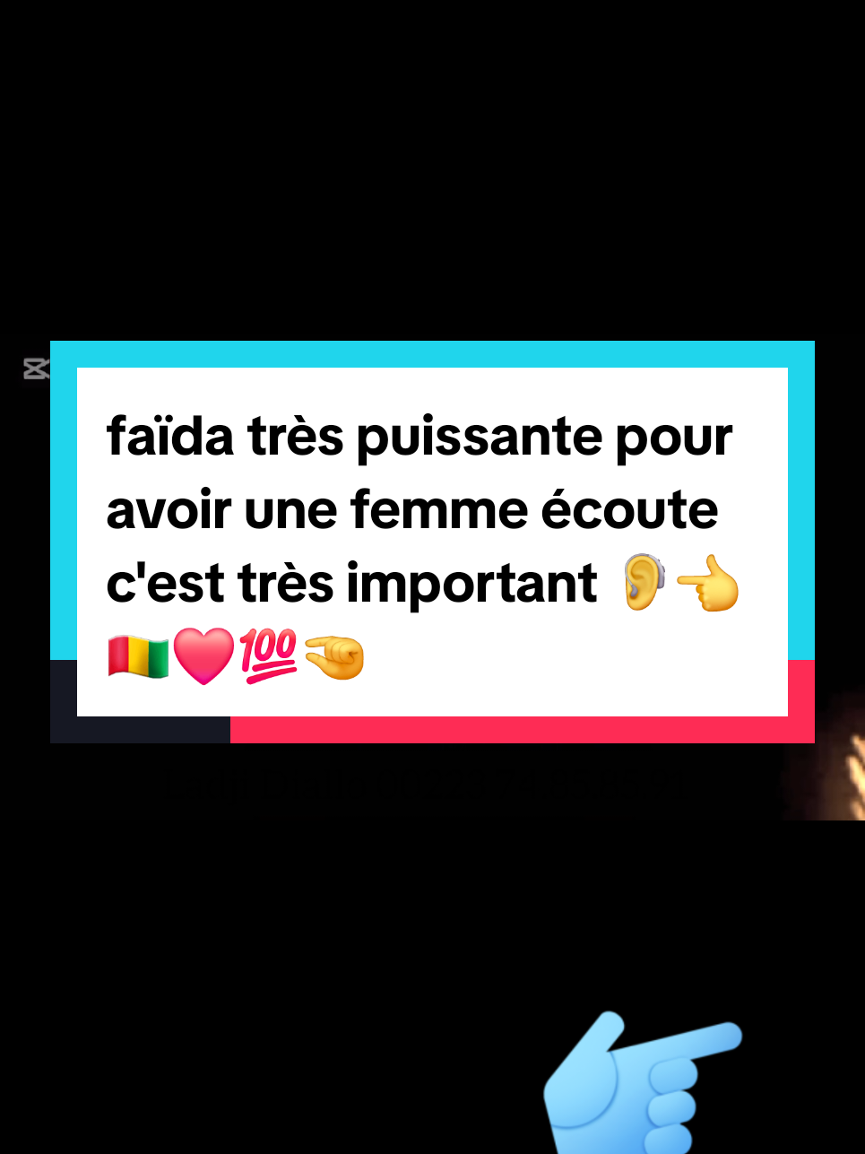 faïda très puissante pour avoir une femme écoute c'est très important 🦻👈🇬🇳❤️💯🤏#CapCut #faïda #tik_tok #pourtoii #pourtoiiiiiiiiiiiiiiiii @Créateur Promoteur officiel @creater search insight @ABDOUL.N’23.10K 