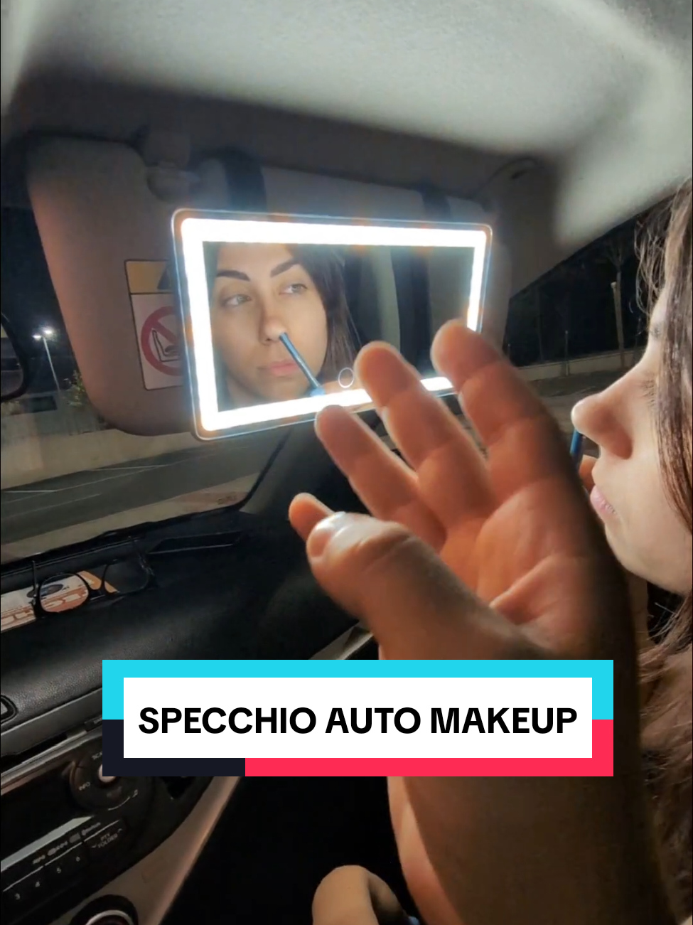È una buona idea regalo questo specchio make up per auto #makeup #coppia #accessoriauto #PerTe #SeiTuLaStar 