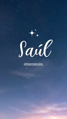Saúl es un nombre de origen hebreo que significa “el deseado”. Asociado al número 8, transmite poder, determinación y una fuerte capacidad para alcanzar el éxito material y personal. TikTok: https://www.tiktok.com/@namelogia Instagram: https://www.instagram.com/namelogia Facebook: https://www.facebook.com/namelogia YouTube: https://www.youtube.com/@namelogia #Saúl #8 #hebreo #nombreconsignificado #origenes