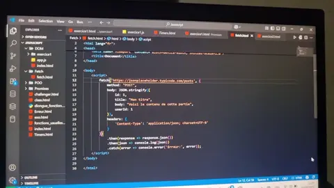 l'utilisation de fetch en javascript.  #pourtoi #programmer #javascript #viral 